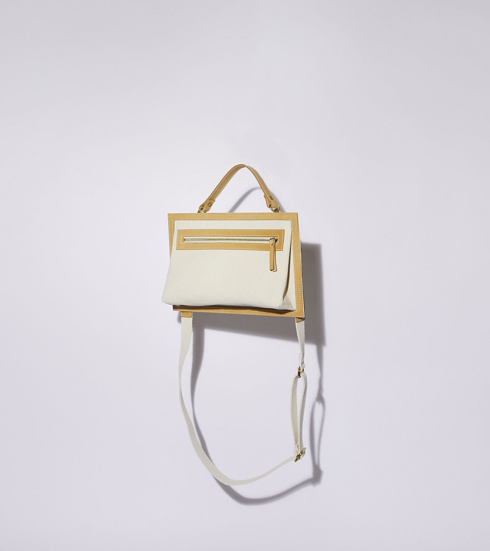 Mononavy canvas crossbody bag