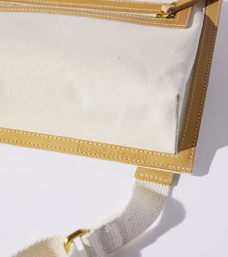 Mononavy canvas crossbody bag