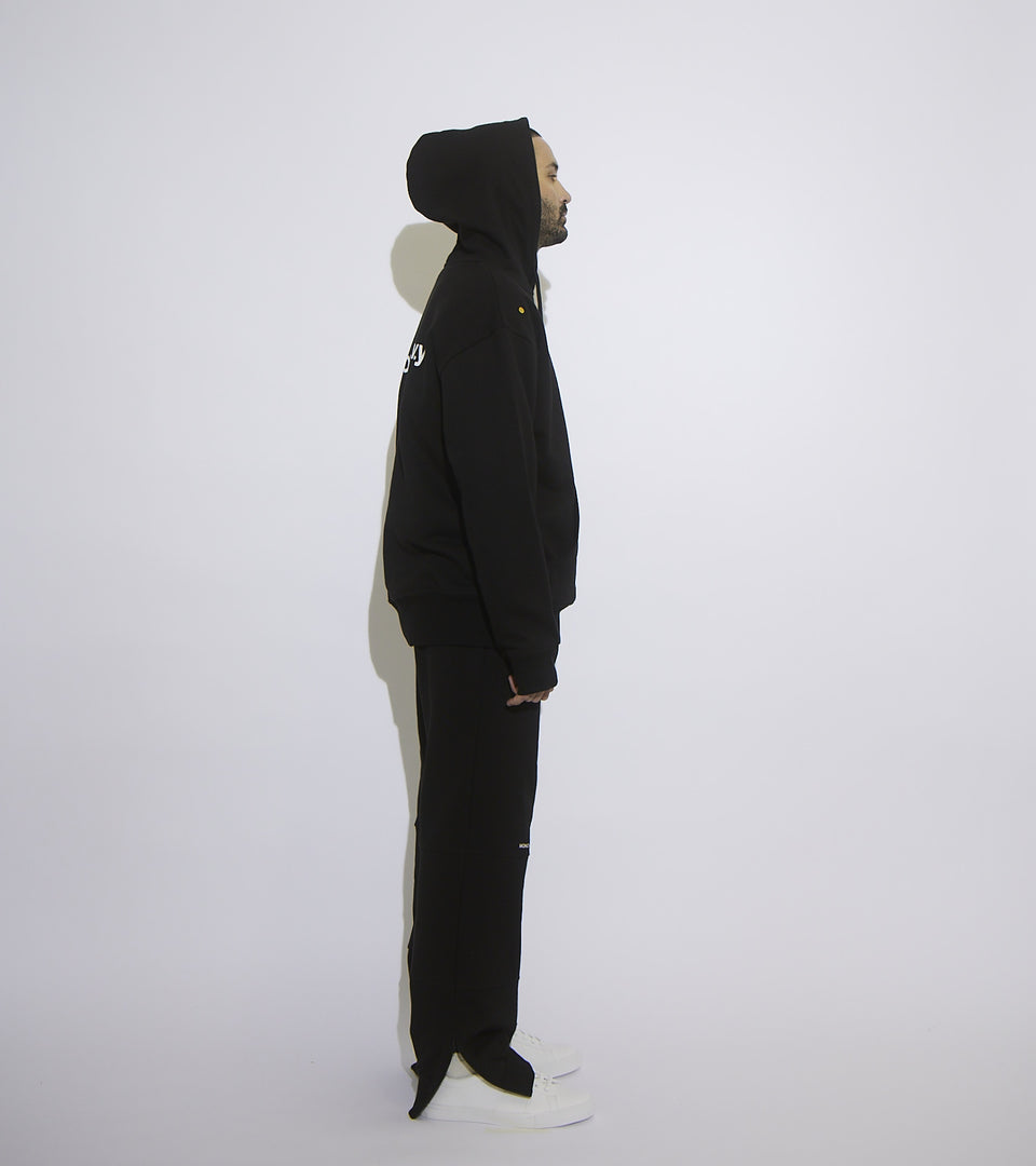 mononavy hooded black