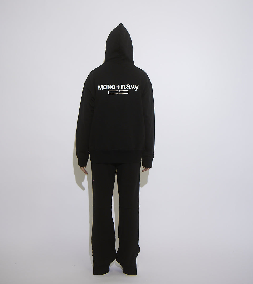 mononavy hooded black