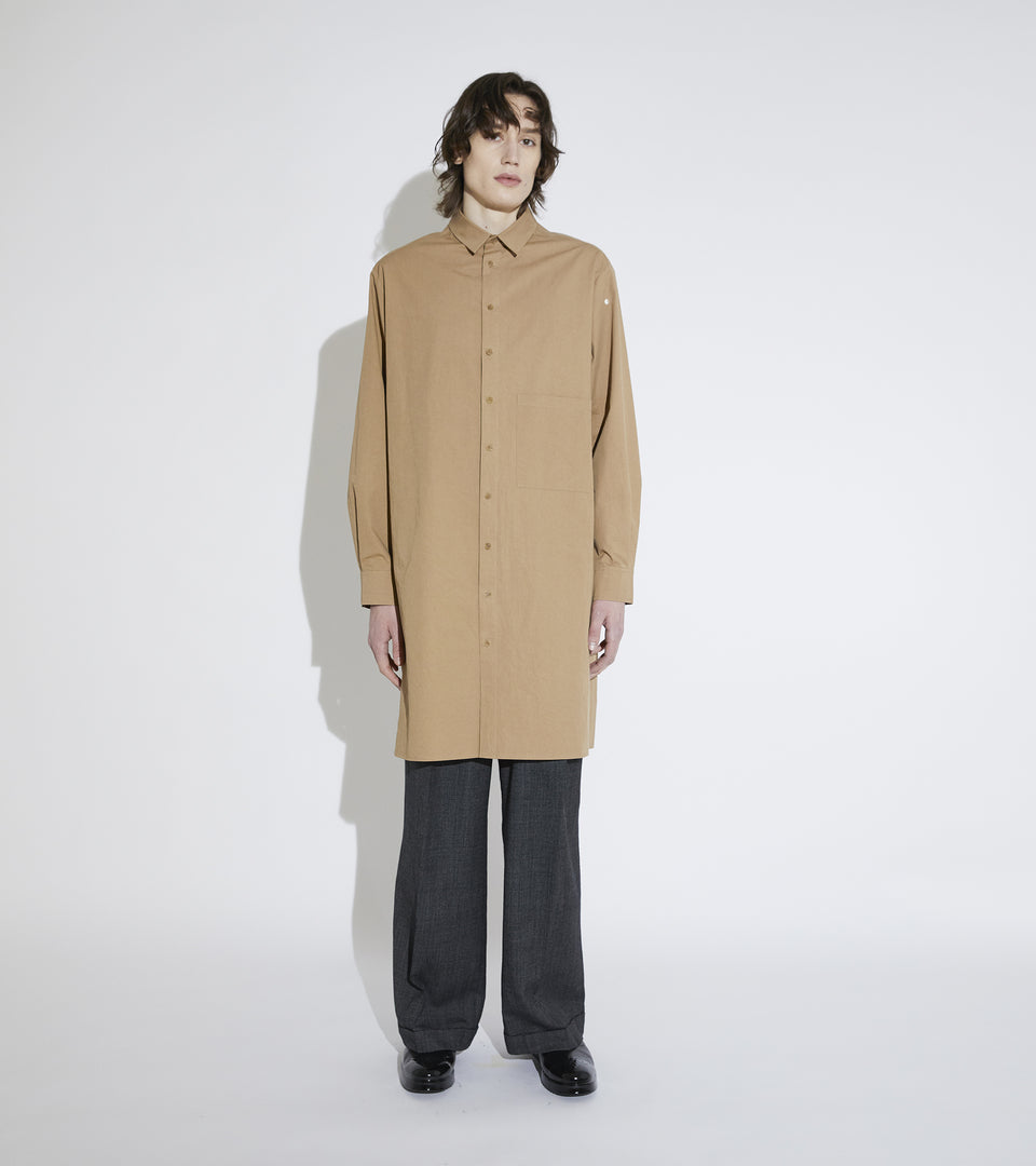 Mononavy long shirts brown