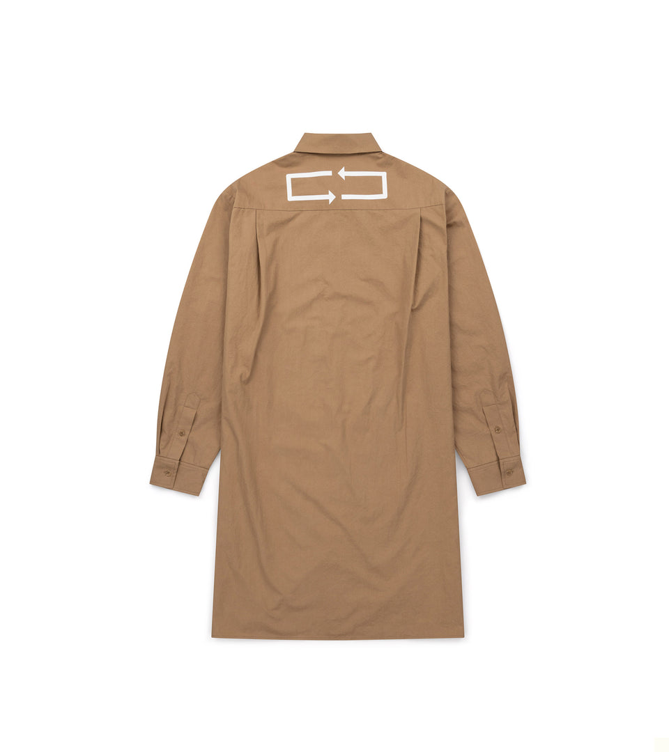 Mononavy long shirts brown