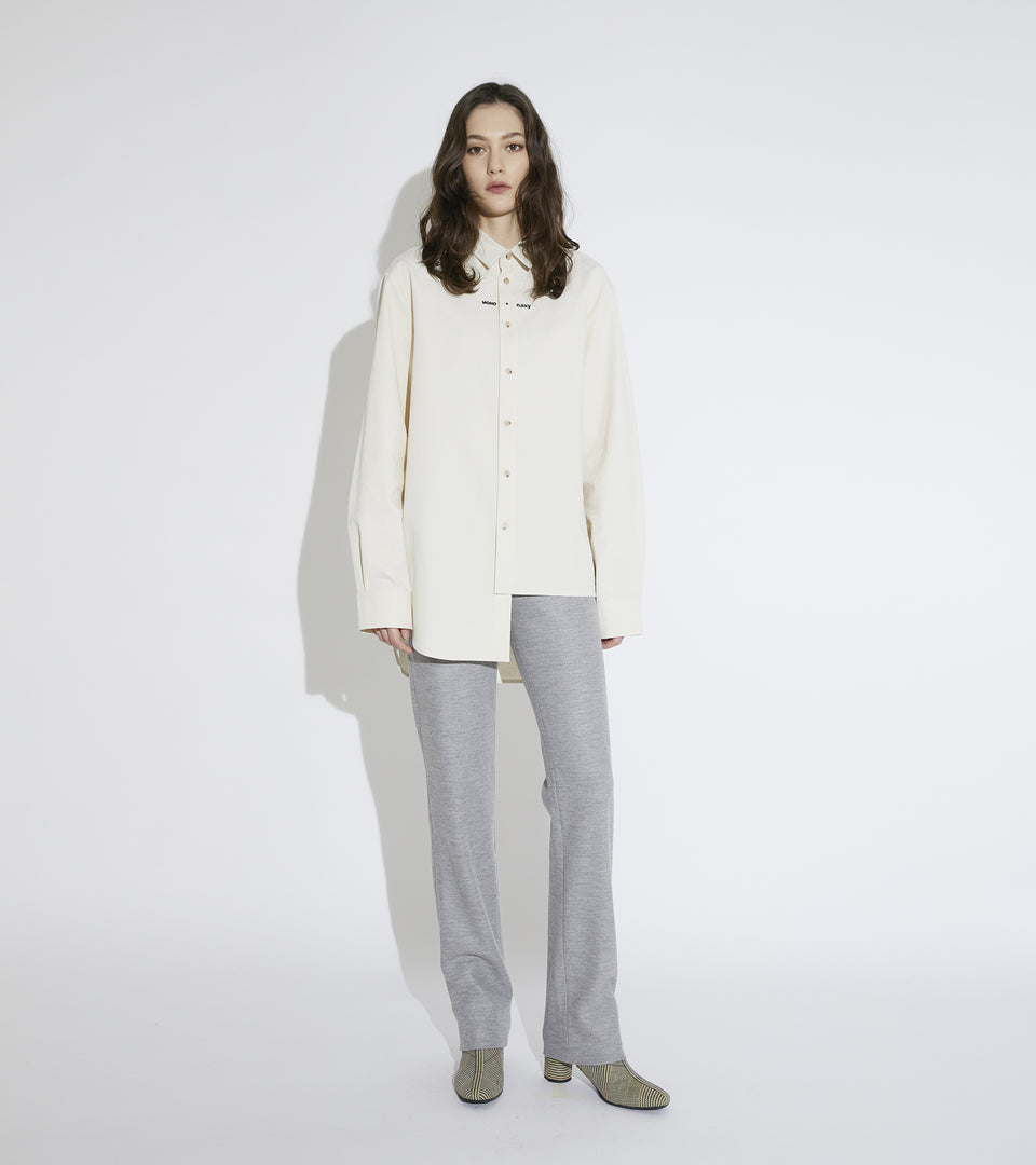 Mononavy canvas shirts natural
