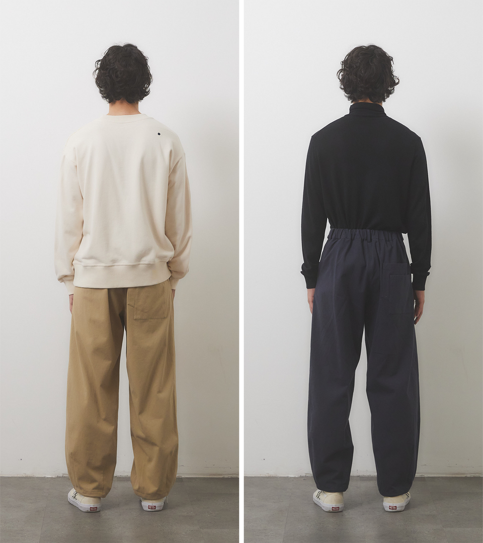 mononavy balloon trouser