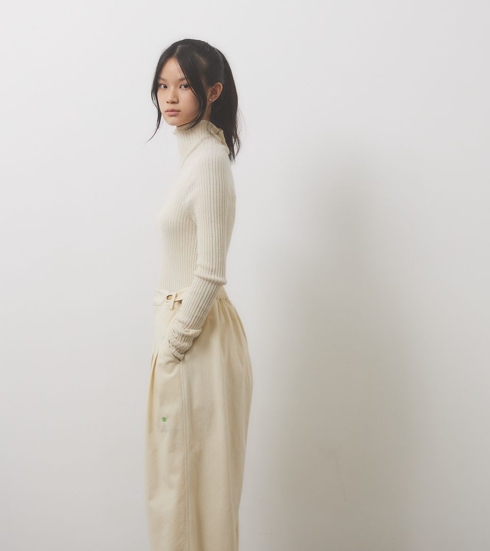 mononavy balloon trouser