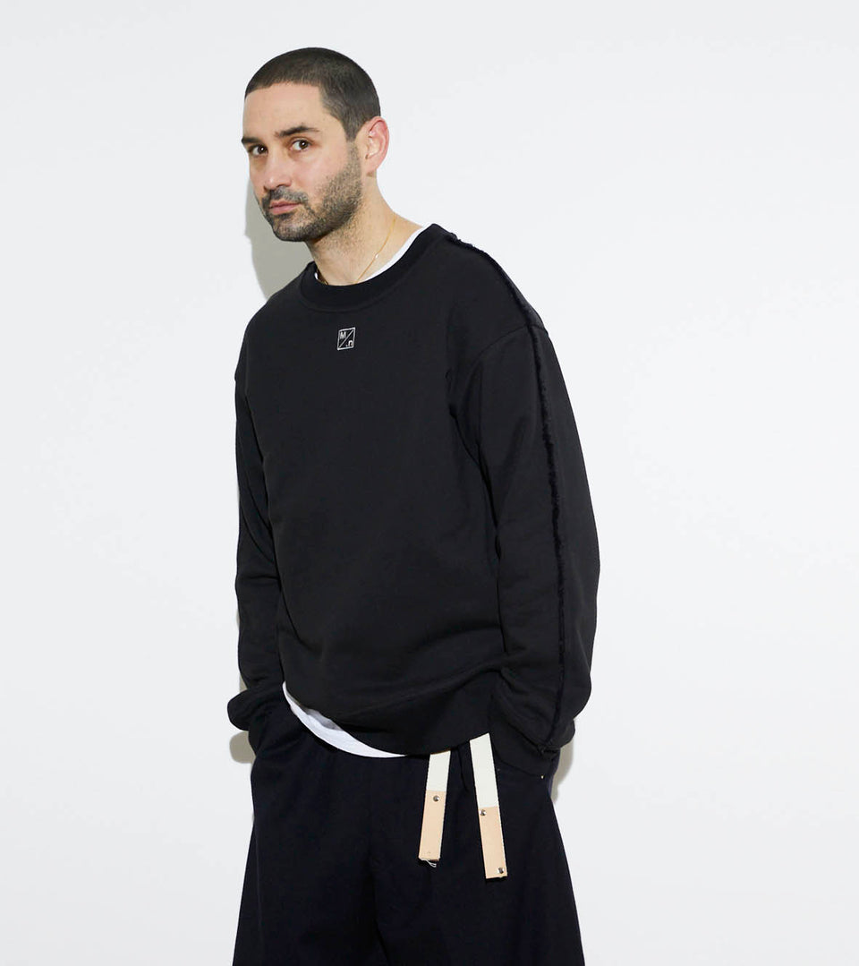 mononavy black sweatshirts