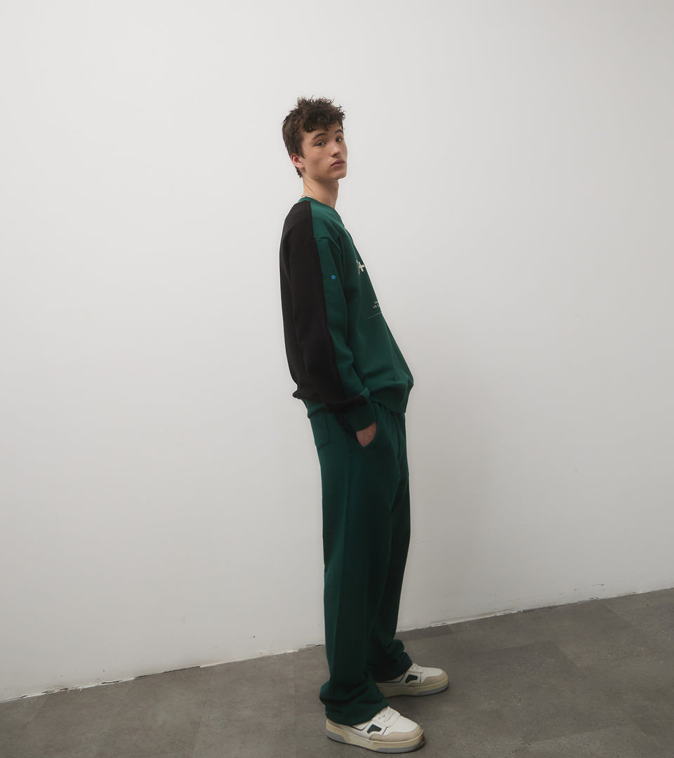 mononavy new lounge trousers green