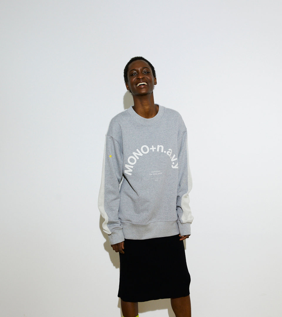 mononavy towel back sweatshirts