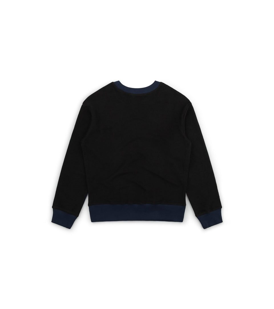 mononavy towel back sweatshirt navy
