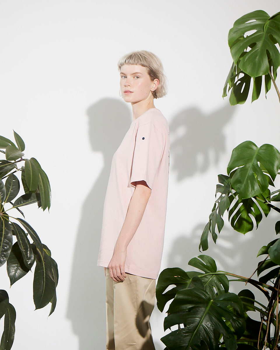 Mononavy Printed T-Shirt Powder Pink