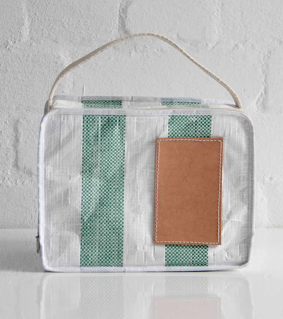Mononavy Cooler Bag Green Stripe